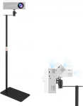 Projektori statiiv, reguleeritav k&otilde;rgus 30-130 cm 360&deg; nurga p&ouml;&ouml;ramisega, kandev&otilde;ime kuni 5 kg, kvaliteetse s&uuml;sinikterasest plaadiga projektori statiiv esitluste, kodukino jaoks.