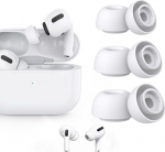3 paari asendusk&otilde;rvaklappe Airpods Pro ja Airpods Pro 2. p&otilde;lvkonna jaoks, millel on m&uuml;ra v&auml;hendamise ava, silikoonist k&otilde;rvaklapid Airpods Pro jaoks koos kaasaskantava hoiukarbiga