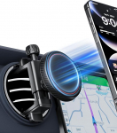 Magnetiline auto mobiiltelefoni hoidja &uuml;mmarguse ventilatsiooni jaoks Jeep Wrangler JL (2018-2023) Gradiator (2020-2024) Compass (2009-2016), N56 tugevad magnetid autokinnitus, mis &uuml;hildub MagSafe iPhone'iga