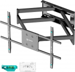 ONKRON M8L-B TV Wall Mount Pivoting for 42-110 Inch TVs up to 100 kg, TV Mount Long Arm Tiltable TV Mount Max VESA 800 x 600, Wall Mount TV Rotatable Must