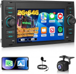 2G + 64G Android autoradio Ford Transit Fiesta Focus Galaxy Mondeo Fusion Kuga C-Max S-Max juhtmevaba Carplay & Android Car, 9-tolline puuteekraaniga raadio WiFi, GPS navigatsiooniga, Bluetooth, FM