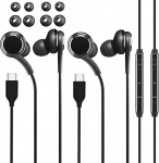 USB C k&otilde;rvaklapid Samsungile, USB C k&otilde;rvaklapid mikrofoni ja juhtmega, juhtmega k&otilde;rvaklapid, USB Type C k&otilde;rvaklapid Samsung S24 Ultra S23 S22 S21, iPad Pro iPad Air Pixel 6 jaoks