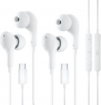 Apple k&otilde;rvaklapid koos kaabliga iPhone 17 Pro jaoks, MFi sertifitseeritud, USB C k&otilde;rvaklapid C-t&uuml;&uuml;pi k&otilde;rvaklapid, magnetilised, mikrofon iPhone 17 Air/16/15/ iPad Pro/Samsung S26/S25/S24 jaoks.