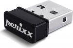 Perixx Periduo-712B Nano USB-vastuv&otilde;tja - &uuml;hildub nii mustade kui ka valgete mudelitega - must