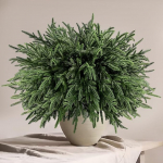 Pakett 12 j&otilde;ulukuusev&otilde;rku, 45 cm, pehmed ja elutruud Norfolki kuuseoksad DIY j&otilde;ulukaunistuseks, kunstlik m&auml;nnioksad j&otilde;ulukingade, vaaside, pulmade, aiakaunistuste jaoks.