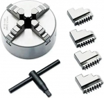 K11 80 100 125 160 200 250 Manual Lathe Three Jaw Chuck 100 mm Four Jaws Self-Centring Chuck 4 Inch Scroll Chuck for Small L (K11-80)