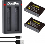 DuraPro 2 x 1800 mAh aku + kahekordne USB-laadija C-t&uuml;&uuml;pi pesaga Insta360 X3 tegevuskaamerale