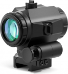 Feyachi M40 3x Red Dot suurendaja koos Flip to Side Mount, Focus Adjustment, Windage & Elevation Adjustable, Riflescope Red Dot Magnifier Compatible with 21 mm/22 mm Picatinny/Weaver Rail