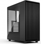 Fractal Design North Momentum Black - Klaasist k&uuml;lgaknaga korpus - Ehtne mustaks v&auml;rvitud tammepuust esiosa - PC m&auml;ngukapp - Kolm v&otilde;imsat 120mm Momentum ventilaatorit kaasas - ATX