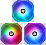 TL-C14CW-S X3 140 mm 3-pack CPU PWM ventilaator, 1500 rpm vaikne jahutus, valge CPU ventilaator, suur &otilde;humaht 75,8 CFM, ARGB LED, saab &uuml;hendada korpuse / CPU jahutajaga