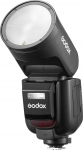 GODOX Speedlite V1Pro v&auml;lklambi &uuml;hilduv Nikoniga