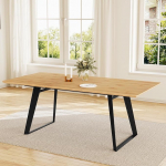 HIPIHOM s&ouml;&ouml;gilaud koos 4-6 tooliga Laiendatav s&ouml;&ouml;gilaud 130-170 cm - s&ouml;&ouml;gikomplekt MDF lauaplaat ja metallraam, k&ouml;&ouml;gilaud/ s&ouml;&ouml;gitoa laud 4-6-le (1 s&ouml;&ouml;gilaud)