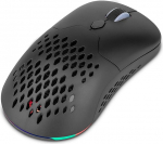 YEYIAN hiir Gamer Shift 3 in 1 koos 6 RGB efektiga | 26000 dpi | Vastus 1 ms | 6 programmeeritavat nuppu | 600 mA aku | USB t&uuml;&uuml;p C | Juhtmega, juhtmevaba (2,4 GHz) ja Bluetooth | Windows Mac OS