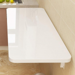 Schwebender, an der Wand montierter, klappbarer Drop-Leaf-Computertisch-Esstisch f&uuml;r die Home-Office-Bar