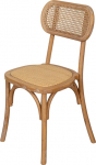 Biscottini t&auml;ispuidust s&ouml;&ouml;gitoolid 88 x 52 x 44 cm - rotangist k&ouml;&ouml;gi- ja elutoa toolid - puidust toolid sise- ja v&auml;listingimustesse Rustic Cross - polsterdatud rotangist toolid