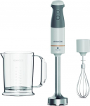 Kenwood HBM40.002WH Hand Blender with Whisk and Measuring Cup, Turbo Function, SureGrip Technology, 850 W Motor, White/Grey