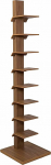 yelloo Tower Book Design Cantarutti R. for Modern Ambience Puidust vabalt seisvad raamatud &otilde;ppet&ouml;&ouml;ks magamistoas elutoas kontoris (p&auml;hkelpuu, 150 cm)