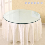 &Uuml;mmargune lauaplaat karastatud klaasist paksusega 9 mm, lauaklaasist asendusosa s&ouml;&ouml;gilauale, kohvilaudadele v&otilde;i aialauale, l&auml;bim&otilde;&otilde;t 300 mm ~ 800 mm, poleeritud servad