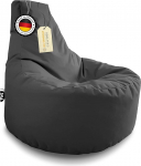 PATCH HOME Gamer Tool Bean Bag 2 erinevas suuruses ja 25 XXL - 80 cm l&auml;bim&otilde;&otilde;t, 30 cm istme k&otilde;rgus, 90 cm k&otilde;rgus, antratsiidi v&auml;rvi
