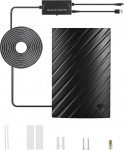 Vecys TV antenn Smart TV 25 dBi ATSC digitaalne TV siseantenn koos USB v&otilde;imendi ja F naise-mehe adapteriga 500 miili kodune DVB-T2 TV antenn RG174 16.4ft koaksiaalkaabel 4K 720p 1080p jaoks