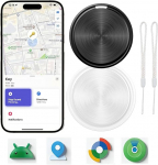 Android Tracker Tag, 2 Pack Tracker Tag Android, Pagasi lemmiklooma j&auml;lgimisseadme kohvri jaoks, Smart Tracker Tag Androi d jaoks, mis on &uuml;hilduv Google Find Hub App, j&auml;lgimisseade v&otilde;tmete, rahakoti, pagasi jaoks