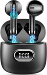 Drsaec Bluetooth 5.4 k&otilde;rvaklapid, 6D Deep Bass In-Ear k&otilde;rvaklapid Traadita Bluetooth 2026 juhtmevabad k&otilde;rvaklapid 4 ENC mikrofoniga, 42 tundi m&uuml;rasummutusega k&otilde;rvaklapid, IP7 veekindlad spordik&otilde;rvaklapid, USB-C