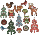 Disainit&ouml;&ouml;d Woodland Ornaments