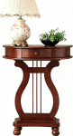 Konsolentisch mit Schublade, Halbrunder Console Table, Geeignet f&uuml;r Flur, Wohnzimmer(Brown)