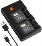 DSTE 2tk NP-FE1 (950mAh/3.7V) akulaadijaga komplekt, &uuml;hilduv Sony Cyber-Shot DSC-T7, Cyber-Shot DSC-T7/b, Cyber-Shot DSC-T7/S, Cyber-Shot DSC-T7/S