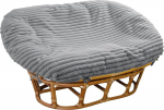ANMINY Double Papasan padjakate Paks pehmed kohevad Shaggy Velvet Slipcover for Papasan Cushion eemaldatav masinpesu tooli padjakatted koos t&otilde;mblukuga sobib 67 x 51 tollile