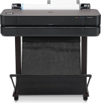 HP DesignJet T630 24" (61 cm 5HB09D), Large Format Printer, Plotter, Standard A4-A1, 76 A1 Prints/Hour, Wi-Fi, Ethernet, USB, 2400x1200 dpi, Recycled Metal, 1 Year Warranty, HP Click, Black