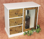 DanDiBo Cabinet Mini kapp 12019 K&ouml;&ouml;gikapp riiul 50 cm Shabby k&ouml;&ouml;k riiul vitriinkapp
