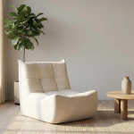 Ease Bean Bag Diivan p&otilde;randakott, p&otilde;randatool seljatoega, lugemistool mugav, laisk diivan, ilma kokkupanekuta, Bean Bag tool elutuppa, magamistuppa, korterisse, m&auml;ngude ja kontorisse (beež)