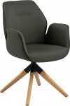 AC Design Furniture Aurelia s&ouml;&ouml;gitooli, H91xW60.5xD58.5cm, tumehall/tammepuidust viimistlus, kangas/puit, 1 tk.