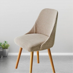 Kaarva tugitooli kaitsekate koos k&auml;etoega, 4/2 komplekt, Stretch-kate tugitoolidele, s&ouml;&ouml;gitoolile, pestav kate, baaritooli, toolikatted, elastne toolikate, hele khaki, 4