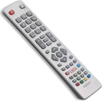 Sharp teleri asenduspult, mis &uuml;hildub LC-32HG5141K/LC-40UG7252K/LC-49CFG6001K nutiteleriga, universaalne pult l&uuml;hinuppudega ja seadistamist ei ole vaja.