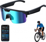 Smart Brille mit Kamera, 8MP Kamera Brille mit Videoaufnahme, Bluetooth Kamerabrille mit Speicher, Offener Lautsprecher Radbrille, Sonnenbrille mit Kamera f&uuml;r Radfahren, MTB, Ski, Outdoor-Aktivit&auml;ten