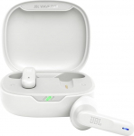 JBL Wave Flex juhtmevabad k&otilde;rvaklapid IP54 ja IPX2 veekindluse, TalkThru ja AmbientAware tehnoloogiaga, 32 tundi aku kestvust, valge v&auml;rvi