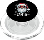 Weihnachtsmann mit Sonnenbrille Weihnachtszeit PopSockets PopGrip f&uuml;r MagSafe PopSockets PopGrip f&uuml;r MagSafe