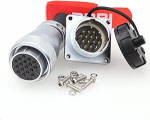 DRRI Weipu WS28 raskeveokogu 500V 10A 17 Pin metallist lennunduslik pistikupesa autot&ouml;&ouml;stuse juhtimiss&uuml;steemidele
