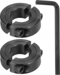 hankekaart 2 St&uuml;ck 5/8 Zoll Bohrung Klemmschaft Kragen Schwarz Karbonstahl Split Locking Collar 1-5/16 Zoll OD 7/16 Zoll dick mit 5/32 Zoll Flach-Sechskantschl&uuml;ssel f&uuml;r Zahnriemenscheibe 2 St&uuml;ck 5/8 Zoll Bohrung Klemmschaft Kragen Schwarz Karbonstahl ...