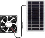 Solar Powered Loft Fan - Solar Roof Ventilation, ilmastikukindel 30W Solar Pet Fan | Solar Loft Fan, Solar Panel Fan for Chicken Coop, Greenhouse, Kennel, Shed