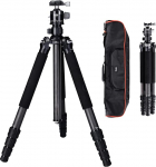 Rollei Rock Solid Beta Mark III, 178.5 cm Carbon Fibre Camera Tripod for Heavy Camera, 24 kg Load Capacity, Photo Tripod Carbon with Monopod Function for Professional Photography