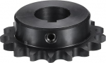 sourcing map #40 Chain Roller Sprocket Type B 2.5 cm Bore 17 Teeth Single Strand Chain Sprocket Carbon Steel Keyway with Adjusting Screws