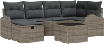 Rantry Model3359088 7-osaline aia diivan komplekt koos pehmendusega Hall pol&uuml; rotangist aed Lounge