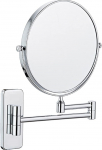 Nicesail Seina kosmeetikapeegel suurendusega, 10 x vannitoa meikimispeeglid, seinale paigaldatav, 360&deg; p&ouml;&ouml;rlev pikendus, raseerimispeegel, seinale paigaldatav, suurendav seinapeegel, kroom, l&auml;bim&otilde;&otilde;t 20 cm