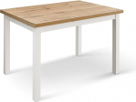 PAZZO DESIGN Tommaso id_1957 pikenduslaud Rustic Oak Refined (valge raam, 110 x 70 x 76,5)