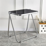 Kokkupandav laud l&auml;bipaistev akr&uuml;&uuml;list kaasaskantav s&uuml;learvutilaud - 70 x 50 x 68 cm, v&auml;ike laud - 70 x 50 x 68 cm