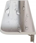 Klappbarer Wandtisch | An der Wand montierter, Faltbarer moderner Computertisch aus Edelstahl | Klappbarer Wandtisch mit Klappblatt, Esstisch, langlebig und pflegeleicht (suurus: L50 x B30 cm
