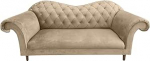 Vera Chesterfield diivan - 3-kohaline 200 x 90 cm - Elegance diivan - Velvet Glamour - Luxury Relax diivan - P&auml;hklipuust jalad - Beež